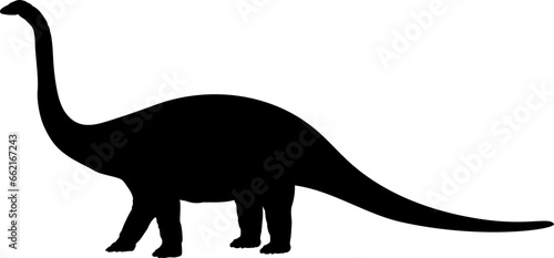 Dreadnoughtus Dinosaur Silhouette vector Types of dinosaurs breeds