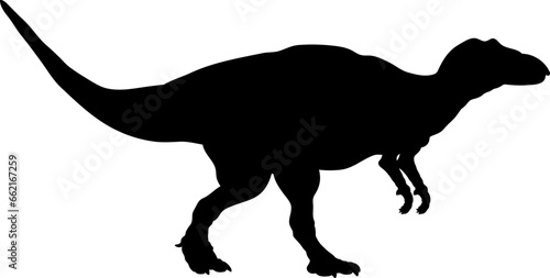 Maiasaurs. Dinosaur Silhouette vector Types of dinosaurs breeds