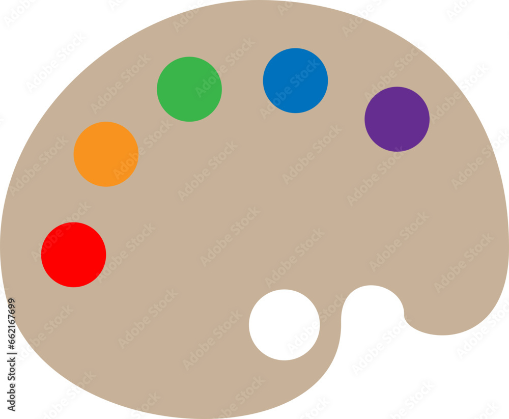 Fototapeta premium 미술 파레트그래픽 일러스트