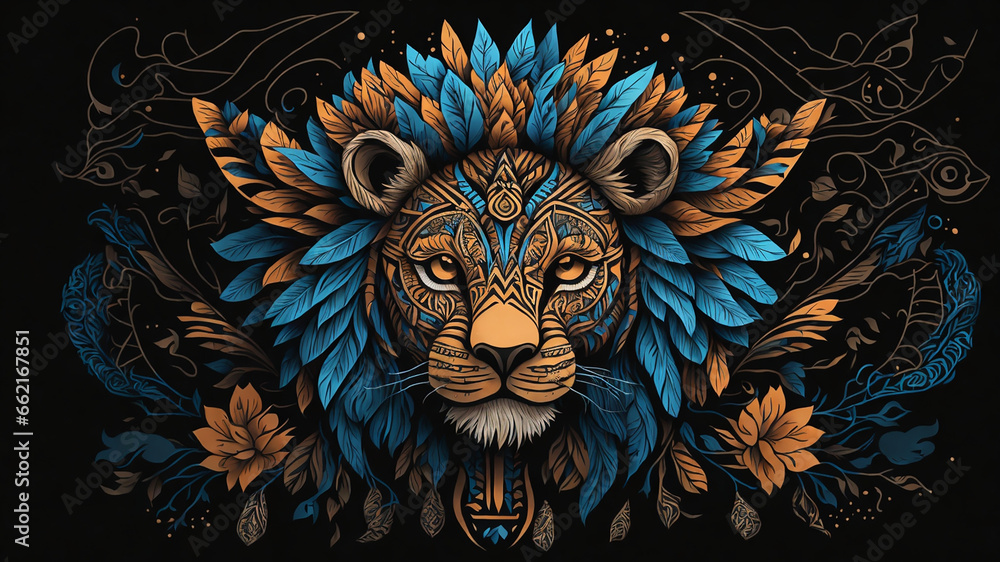 Majestic Lion: Symbol of Power and Wilderness Majestic Lion: Symbol of Power and Wilderness