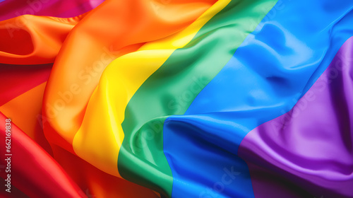 Le drapeau LGBT pour la marche des fiertés.
