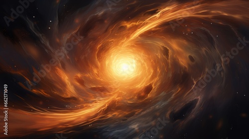 A digital painting of a hyper zoomed-in universe