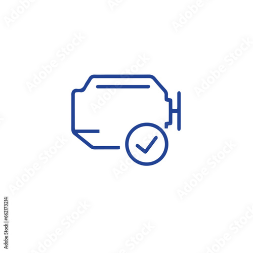 Auto service, car garage icons vector
