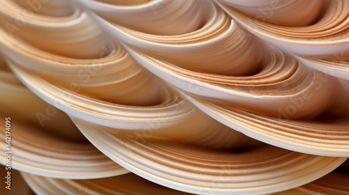 Hyperzoom into the texture of a seashell's ridges