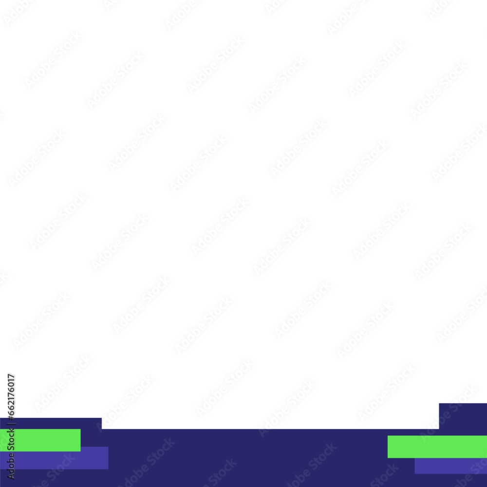 Rectangle Geometric Footer