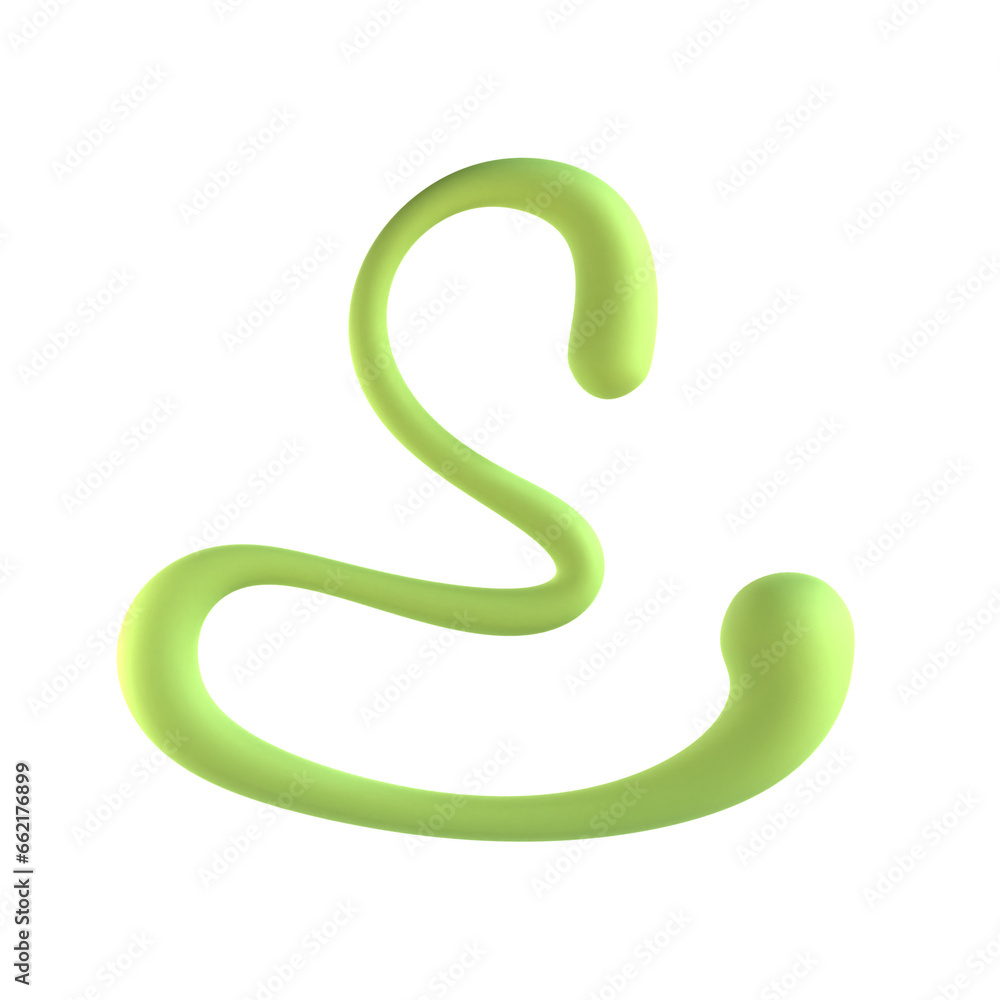 Fluid Snake Abstract Shape Fluid Snake Abstract Shape