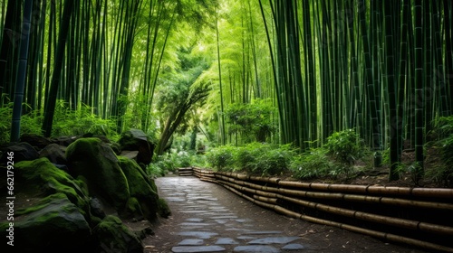 A bamboo forest with a sense of tranquility © Cloudyew