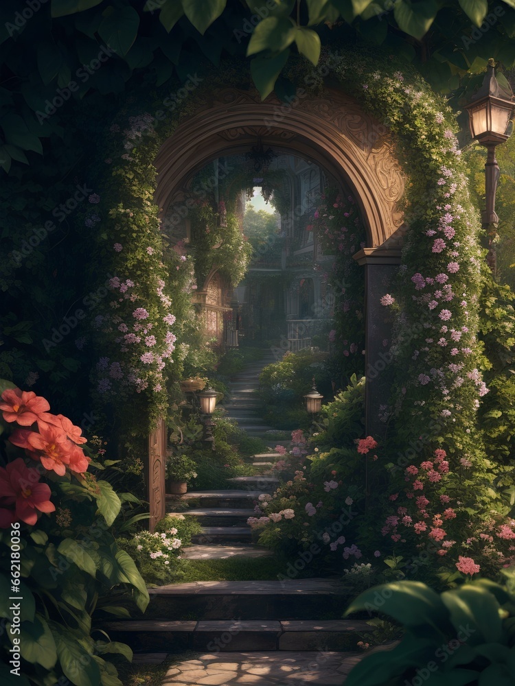 Fototapeta premium old castle gate