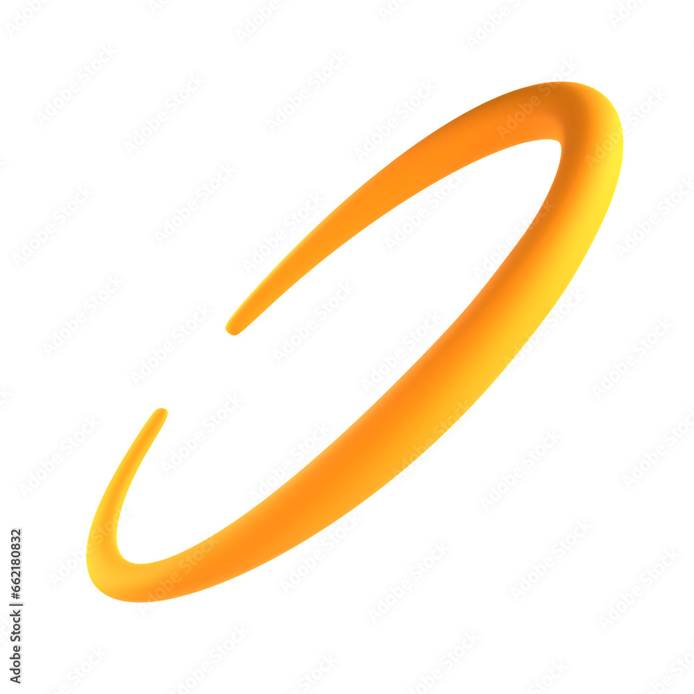Fluid Crescent Abstract Shape Fluid Crescent Abstract Shape