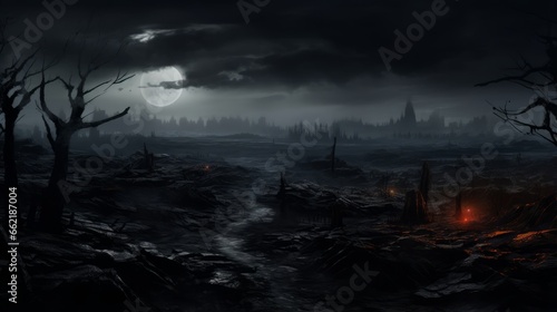 An enigmatic, undefined landscape with an eerie ambiance