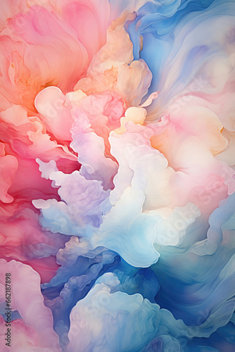 Colorful watercolor texture background, generated by AI