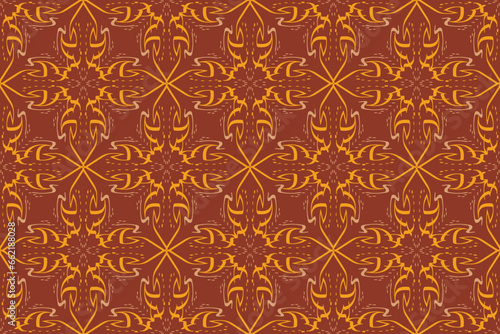 Seamless pattern in authentic arabian style. Vector illustration