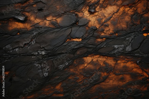Crude oil's dark, viscous texture oozes secrets of our planet's depths. © Kanisorn