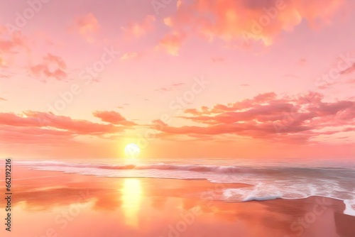 sunset in the sea © Muneeb