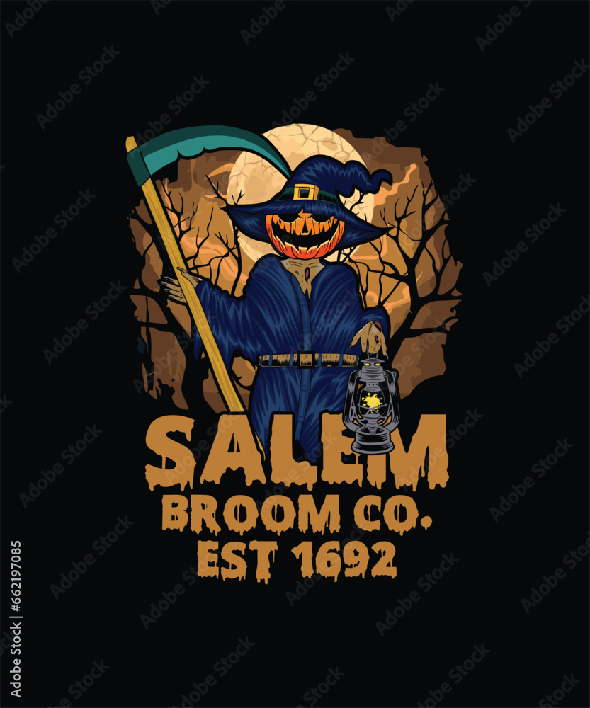 SALEM BROOM CO. EST 1692 Pet t shirt design SALEM BROOM CO. EST 1692 Pet t shirt design