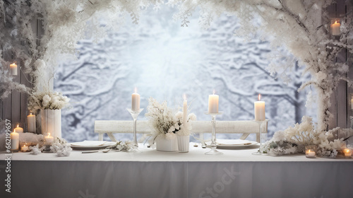 Glamorous winter wedding frosty, vintage, cozy, lavish, dreamy