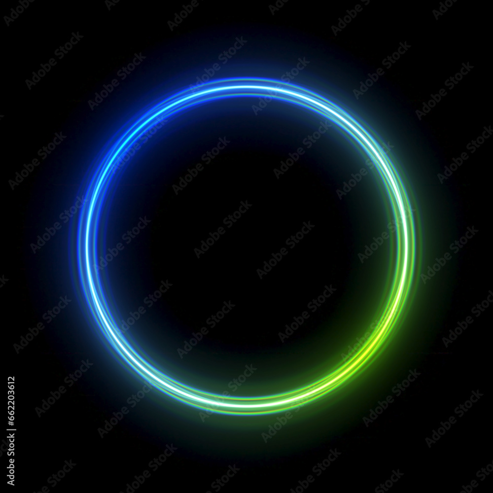 glowing neon lighting on dark background. glowing neon lighting on dark background.