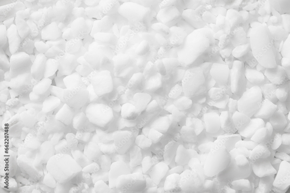 Coarse grain salt. Dishwasher salt texture. Granulated crystalline