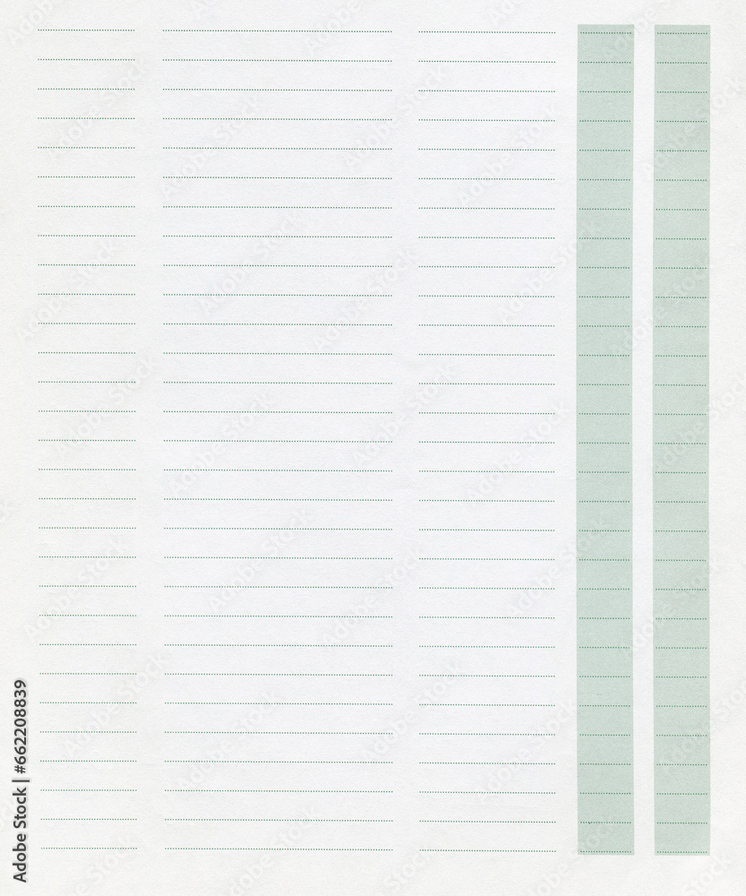 Straight line clean white note paper Straight line clean white note paper