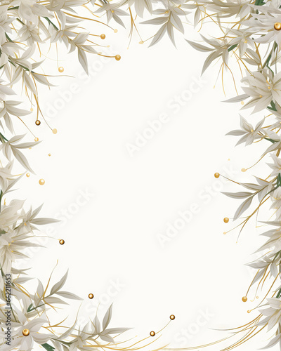 Winter lily background