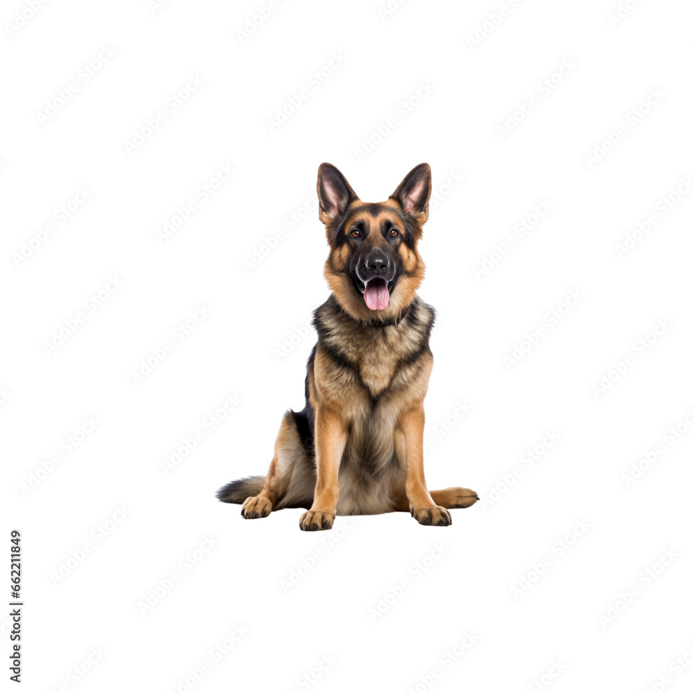 German Shepherd dog breed no background German Shepherd dog breed no background
