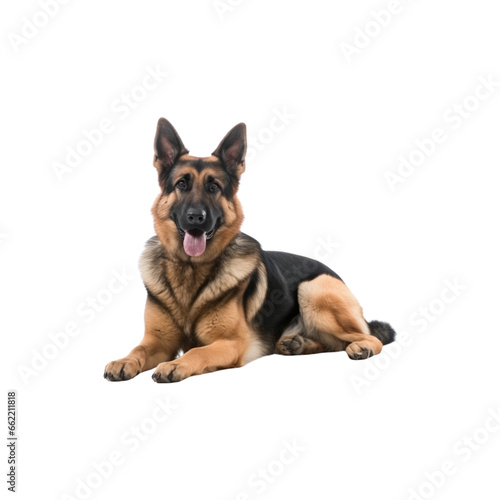 German Shepherd dog breed no background