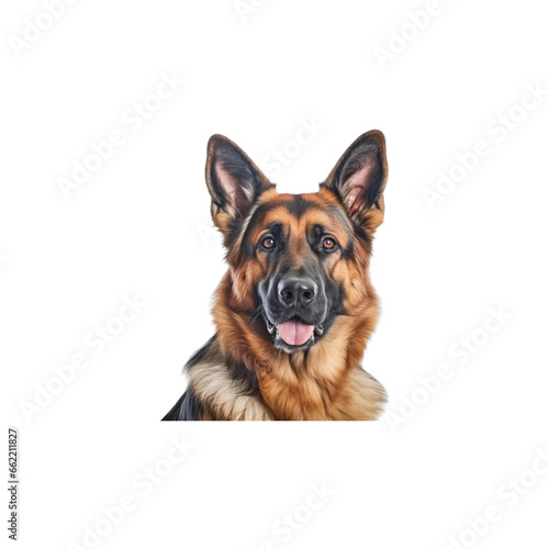 German Shepherd dog breed no background