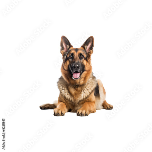 German Shepherd dog breed no background