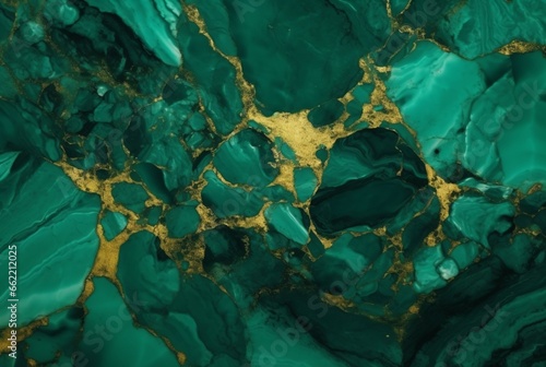Luxury green gold marble texture background. generative ai