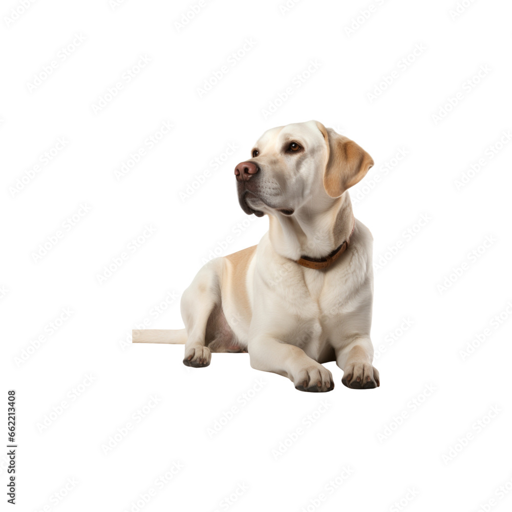Labrador Retriever dog breed no background Labrador Retriever dog breed no background
