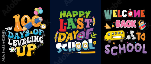 Kids_ Trendy _ Fun T-Shirt Designs - cute tees for children  school life expression  vector art  illustration  graphics for t-shirt