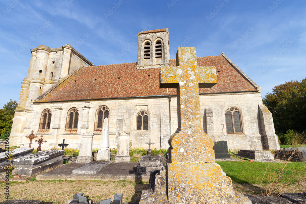 Saint-Quentin church in the French Vexin Regional Nature park Saint-Quentin church in the French Vexin Regional Nature park