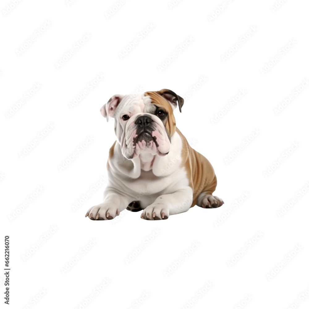 Obraz premium Bulldog dog breed no background