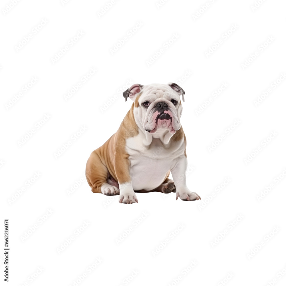 Bulldog dog breed no background Bulldog dog breed no background