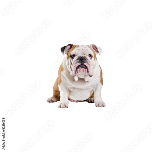 Bulldog dog breed no background