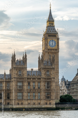 London, UK: 16 September 2023: The Palace of Westminster serves as the meeting place for both the House of Commons and the House of Lords, the two houses of the Parliament of the United Kingdom