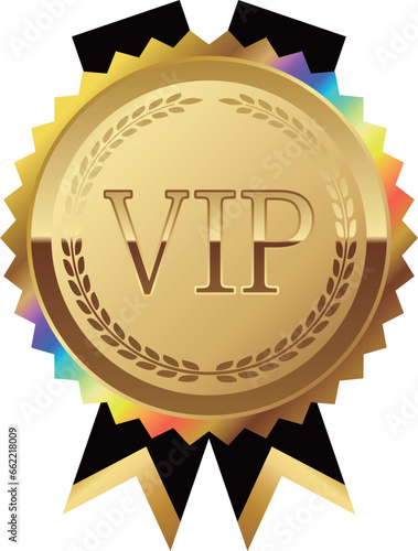 高級感のあるVIPエンブレム　レインボーゴールド