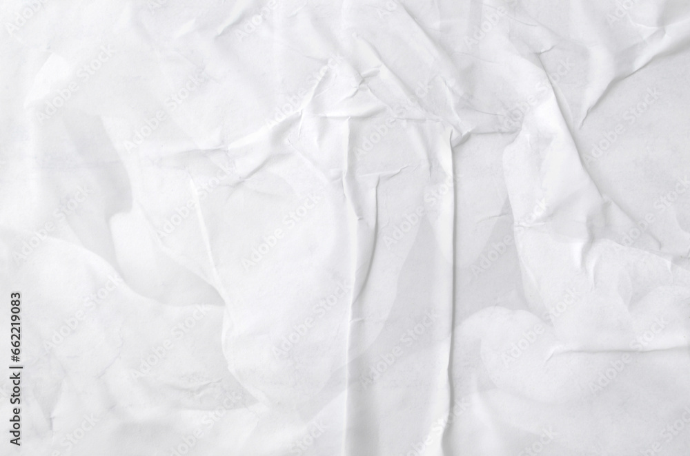 Fototapeta premium crumpled paper isolated on white 