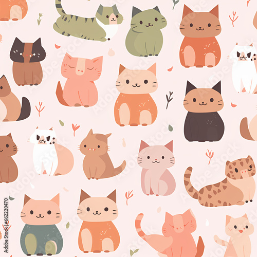 Wallpaper Mural seamless pattern with animals Torontodigital.ca