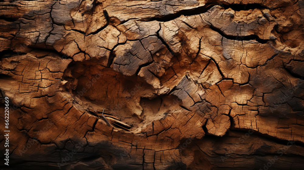 Charred wood bark dark texture. Detailed macro close-up view of tree burned scratched cork background. Generative AI Charred wood bark dark texture. Detailed macro close-up view of tree burned scratched cork background. Generative AI