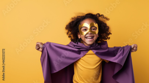 kid dressed as a super hero © Kien
