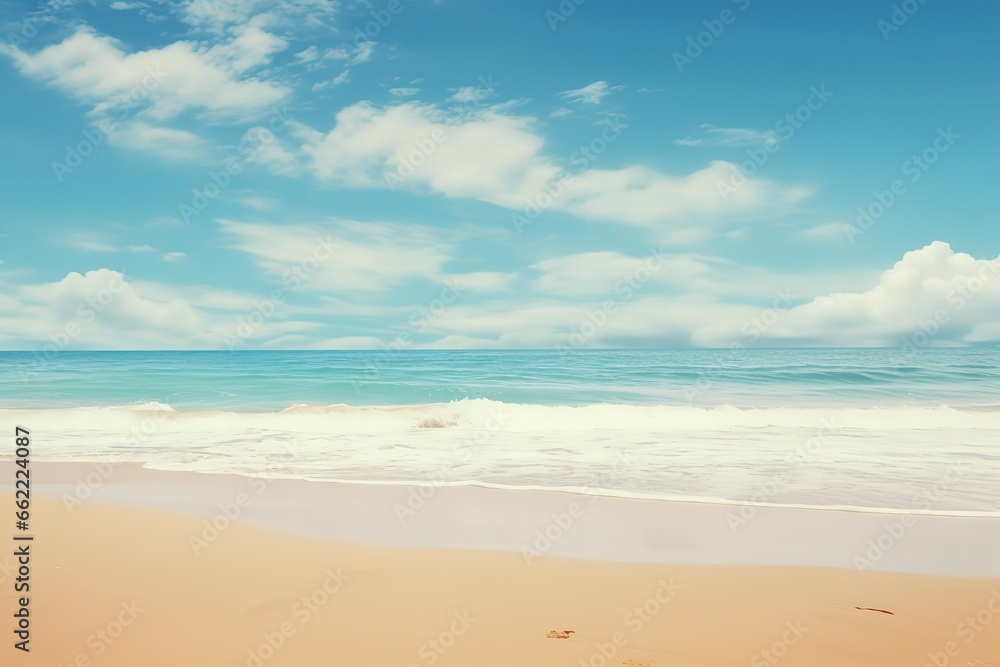 sand beach and blue sky