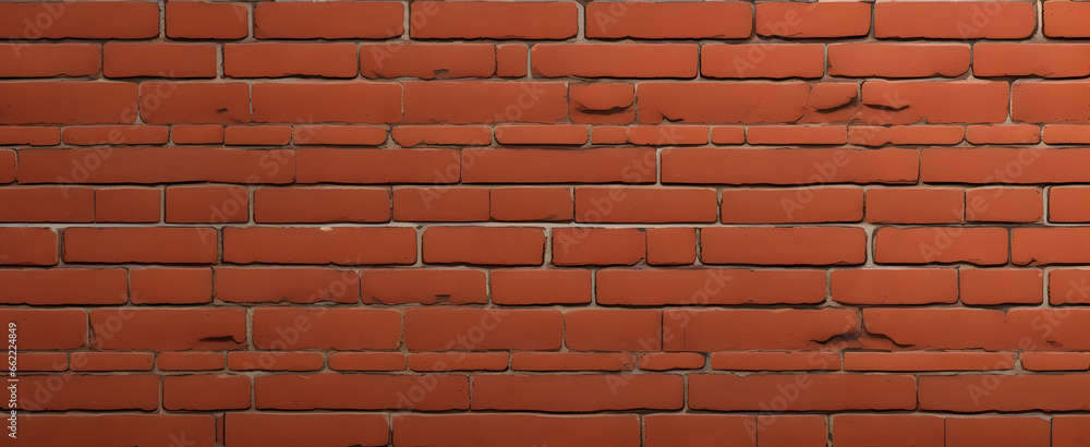 Fototapeta premium Red brick wall for wallpaper and background.