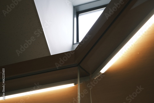 waiting area interior of a modern building with chairs