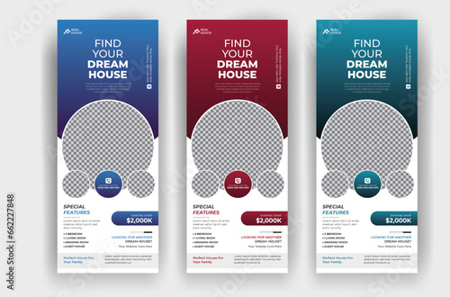 Modern Real state standee banner for your business agency