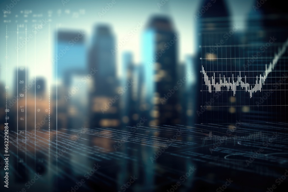 Business trading background with charts, screens and money Business trading background with charts, screens and money