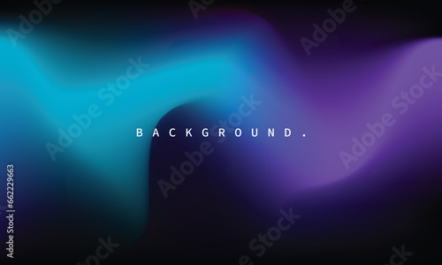 Blue and purple fluid gradient mesh background template copy space. Smooth color gradation backdrop. Wavy and liquid vibrant color for poster, banner, presentation, cover, magazine, or landing page.