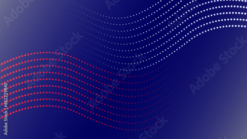 Abstract backgound with blue gradient colour, red, white, for business banner template design.