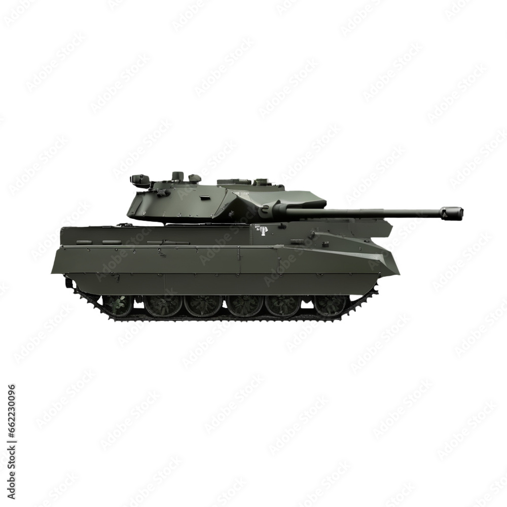 military tank on transparent background PNG image