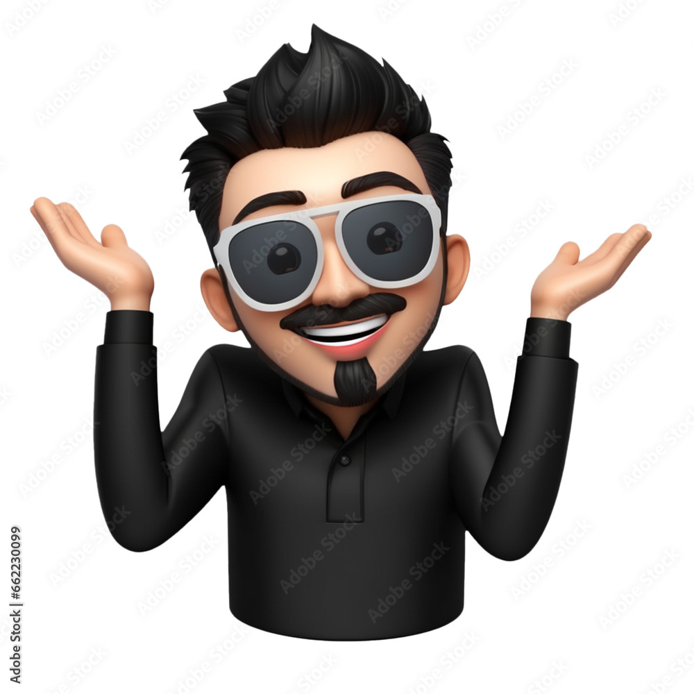 person cartoon character emoji on transparent background PNG image